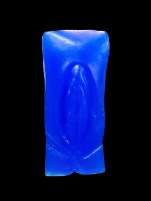 Blue Vulva Candle 6 inch