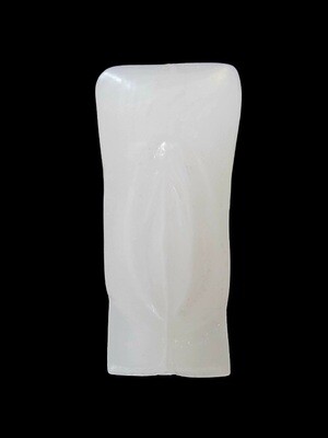 White Vulva Candle 6 inch