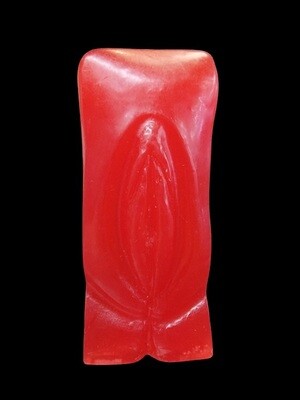 Red Vulva Candle 6 inch