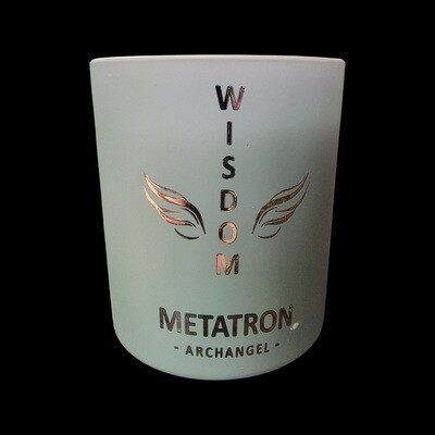 Archangel Metatron Candle for Wisdom - Vetiver Scented, 4.5 oz