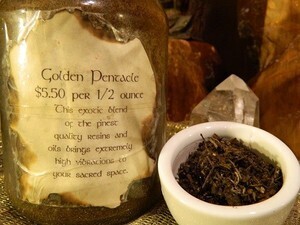 Golden Pentacle Incense 1/2 oz
