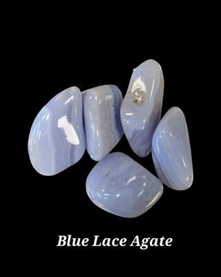 Blue Lace Agate Tumbled 4.00