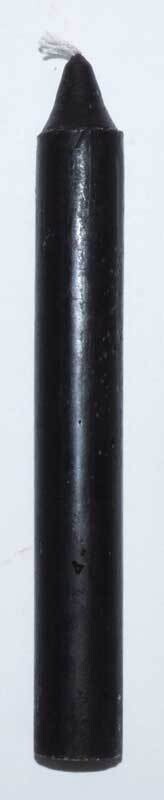 Black 6 inch Pillar Candle