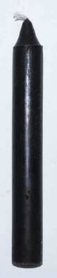 Black 6 inch Pillar Candle
