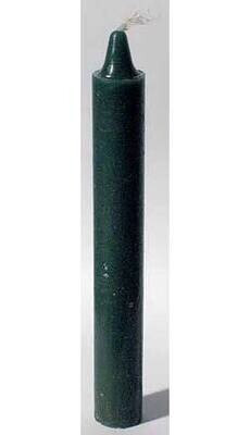 Green 6 inch Pillar Candle