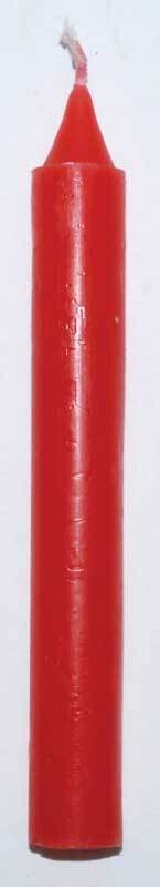 Red 6 inch Pillar candle