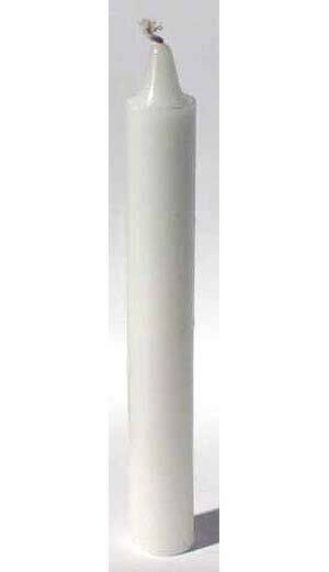 White 6 inch Pillar Candle