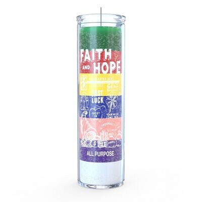 Faith & Hope 7 color - 7 day candle