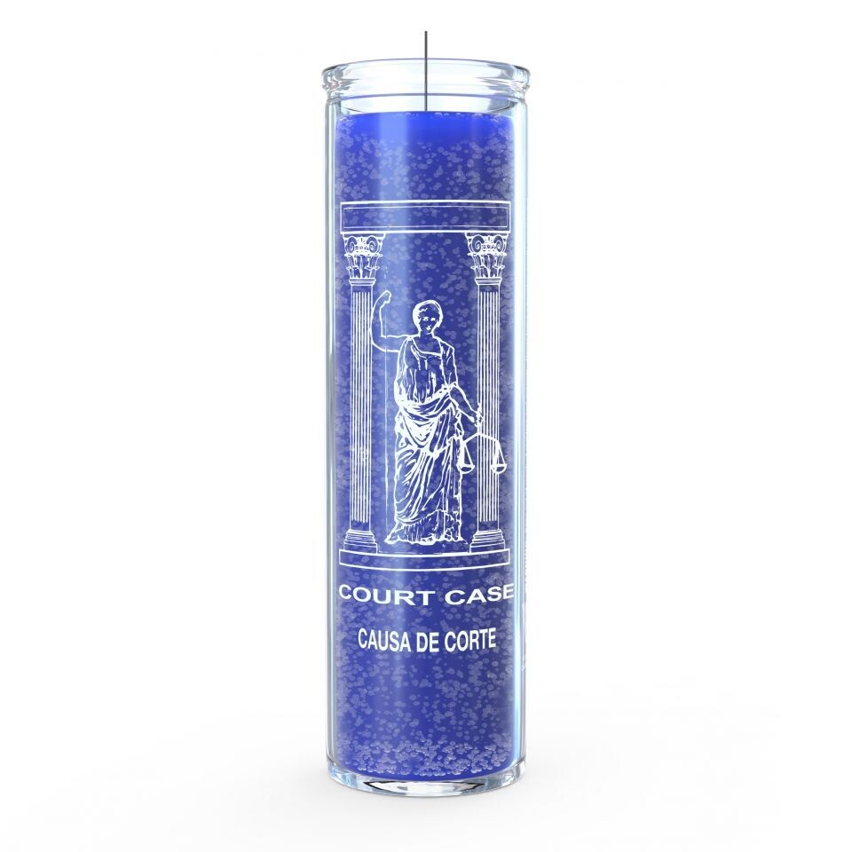 Court Case Blue - 7 Day Candle
