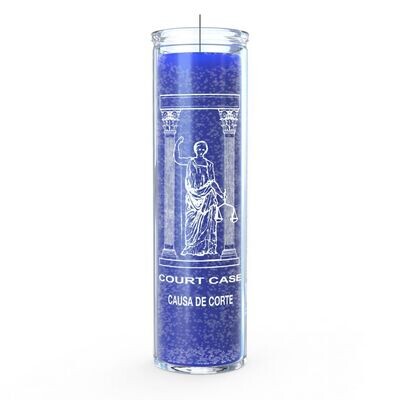 Court Case Blue - 7 Day Candle