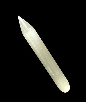 Selenite Wand with Point 6 inch