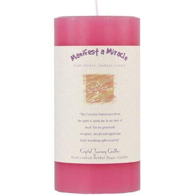 Manifest a Miracle Pillar Candle