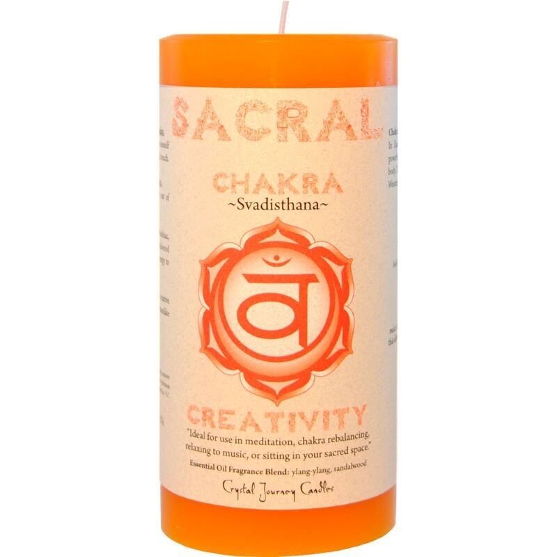 Sacral Chakra Pillar Candle