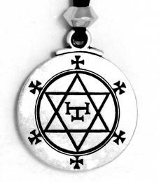 Hexagram of Solomon - Pewter Pendant