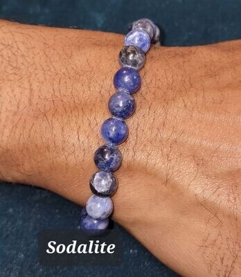Sodalite 8mm Stone bead bracelet