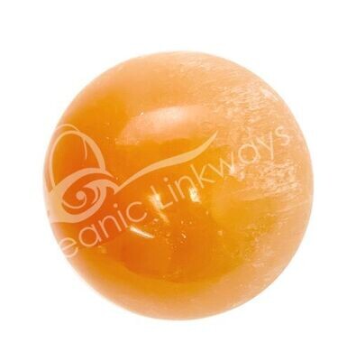 Orange Selenite Sphere 3 inch