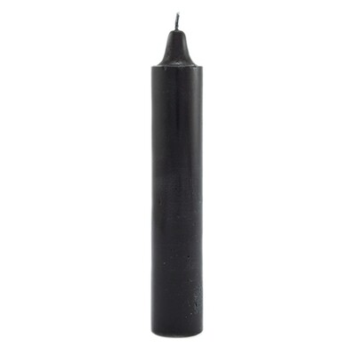 Black 9 inch Pillar Candle