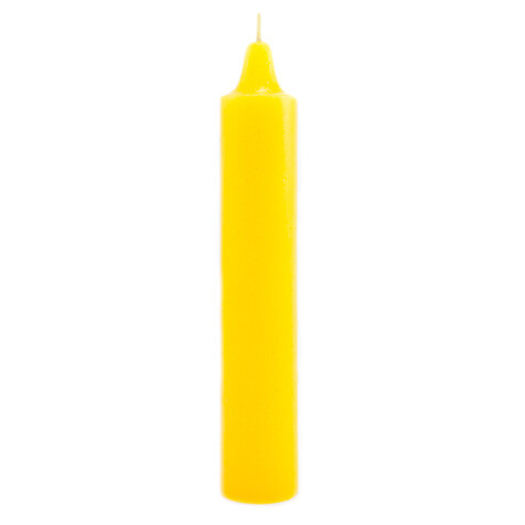 Yellow 9 inch Pillar Candle