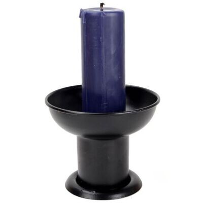 Black Metal Pillar candle holder