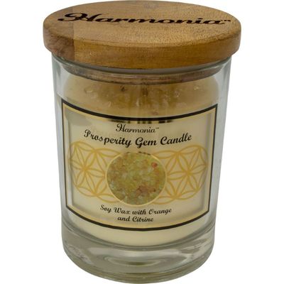 Candle Soy Prosperity Citrine Orange 9 oz