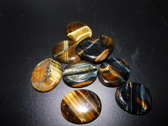 Blue Tiger Eye Worry Stones 1.5 to 2 inch