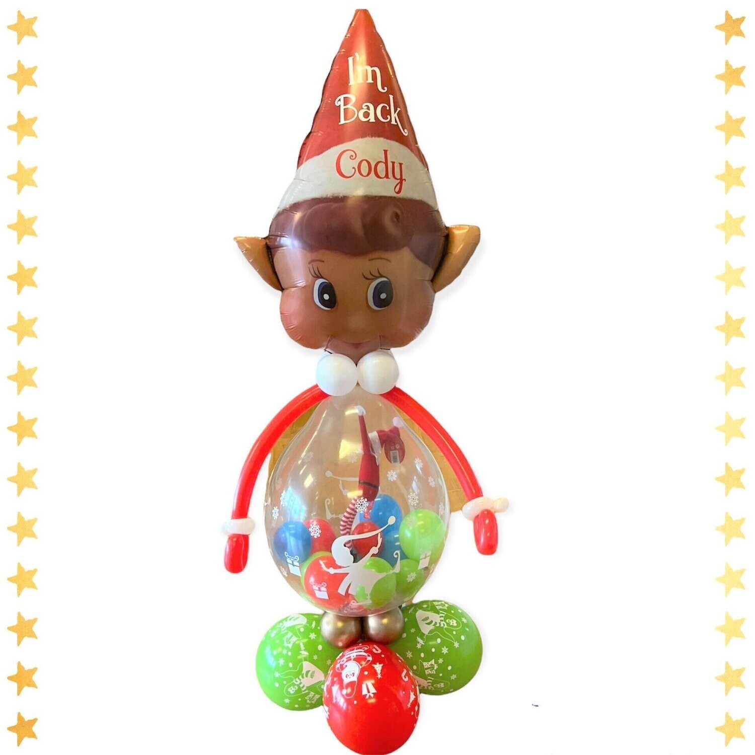 Elf head , elf arrival balloon