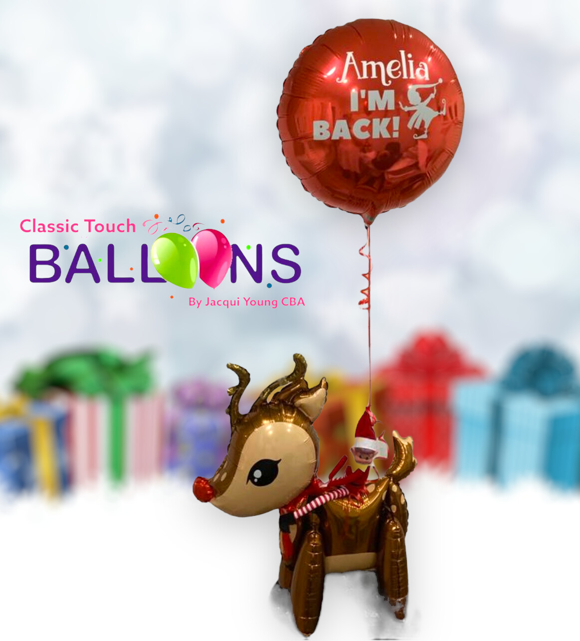 Arriving by reindeer Arriving by reindeer