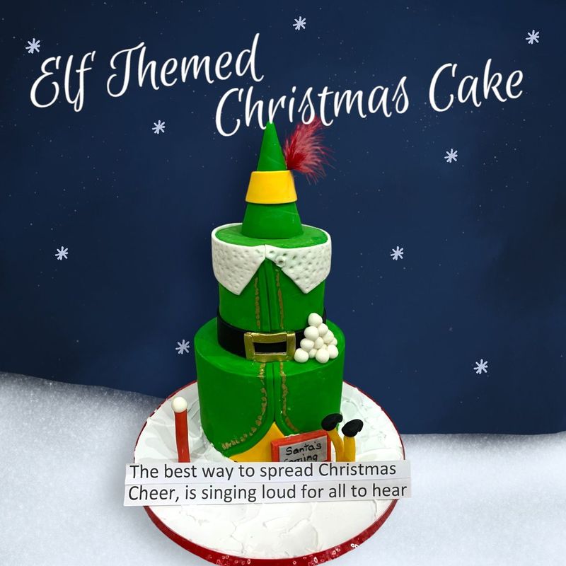 Elf Christmas Cake