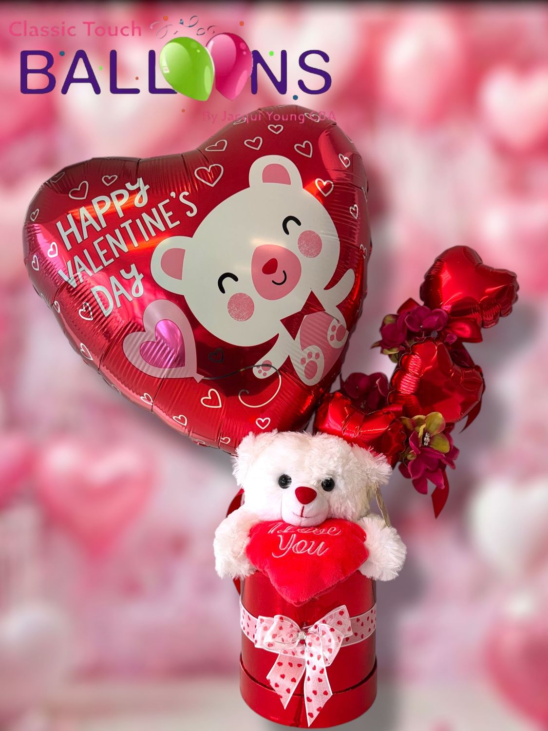 Valentines Hat Box filled with love