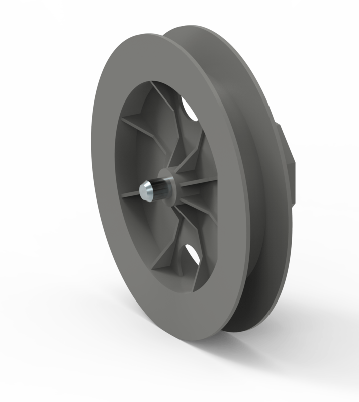PVC-Gurtscheiben 22mm mit Zapfen
Achtkantwellen SW 60