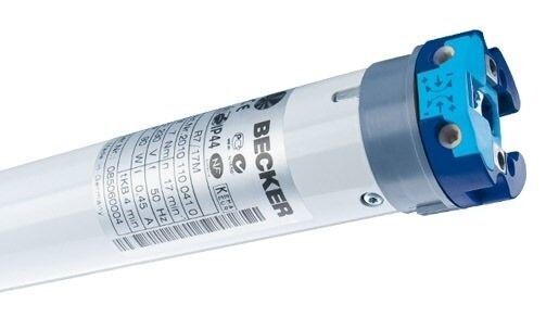 Becker Rollladen- Sonnenschutzantriebe mit mechanischer Endabschaltung
für Wickelwellen ab Ø 63 mm
