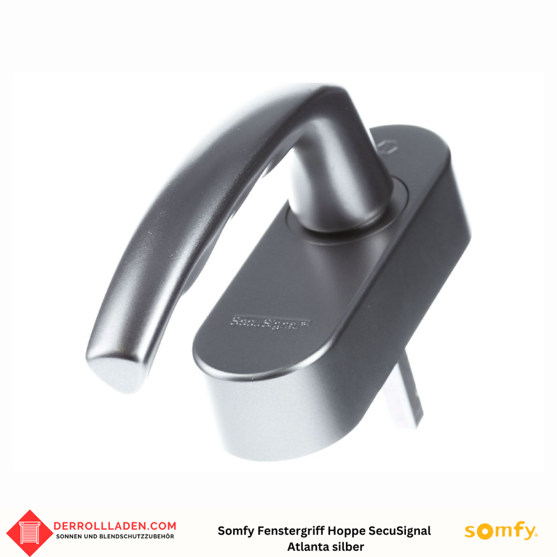 Somfy Fenstergriff Hoppe SecuSignal Atlanta silber