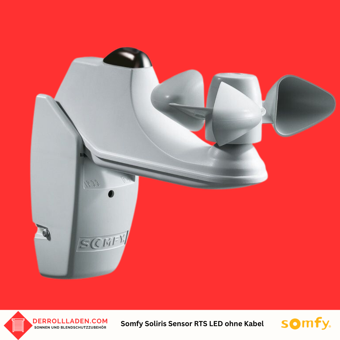 Somfy Soliris Sensor RTS LED inkl. 5 m Kabek schwarz, lose