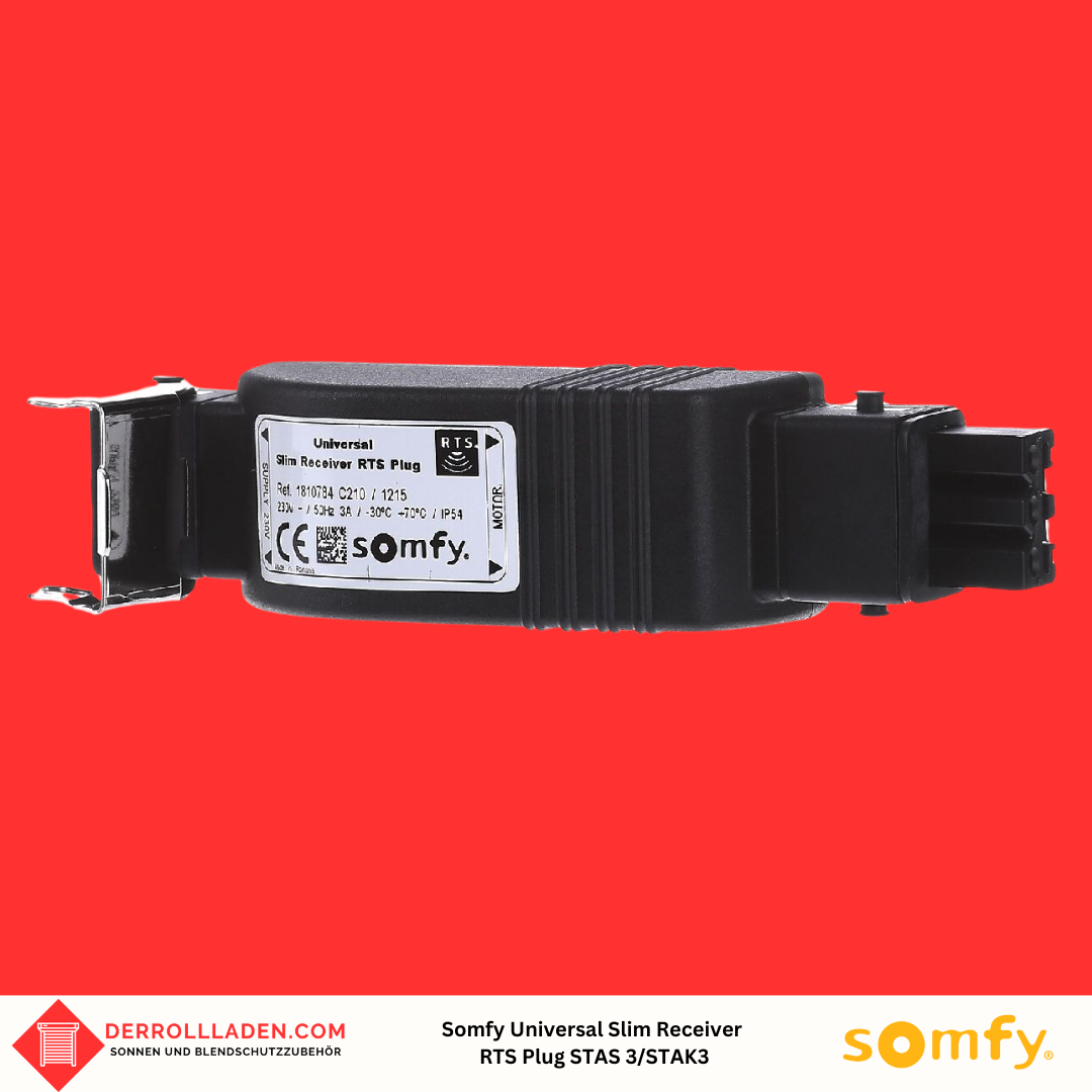 Somfy Universal Slim Receiver RTS Plug STAS 3/STAK3
