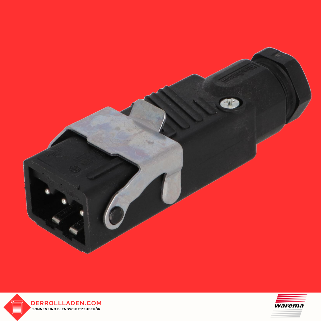 Stecker STAS 3 schwarz, mit Bügel