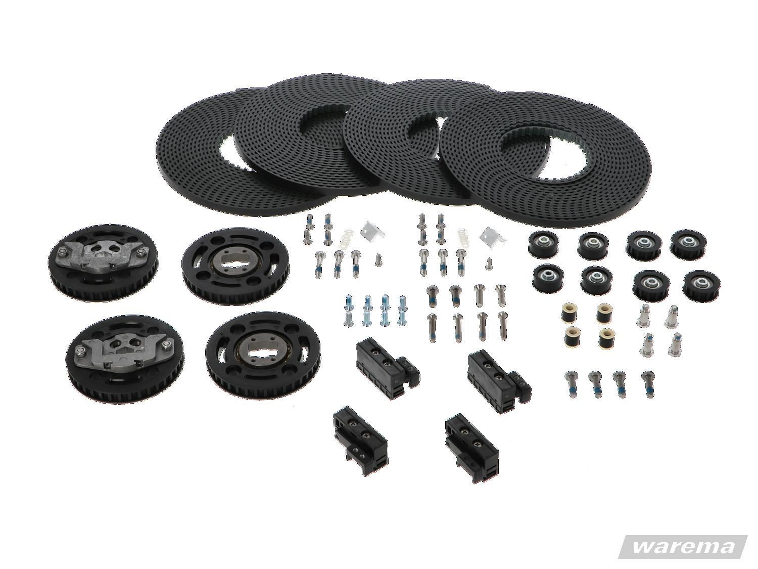 WAREMA Reparaturset für W6 Wintergartenmarkise, Zahnriemenwechsel-Set W6 2 Anlagen - 2 Antriebe, 3,0 m