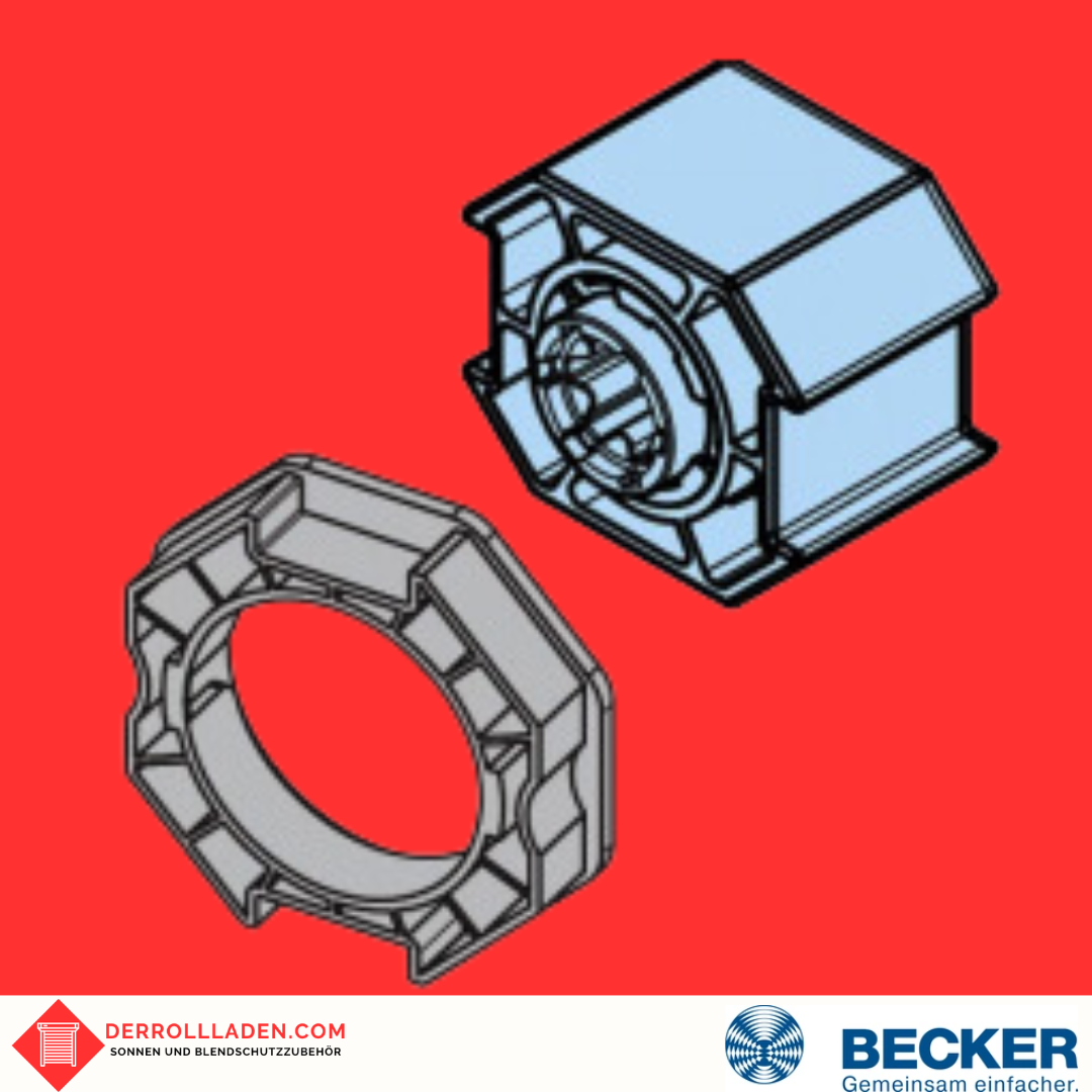 Adapterset O-SM70 für Achtkantwelle SW 70 für sensible Hinderniserkennung | für Becker Rohrmotoren Baureihe R Typ E01 und C01
