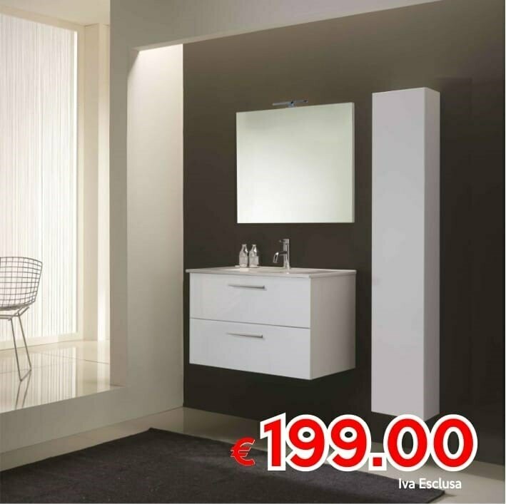 Mobile Bagno 80 cm  bianco