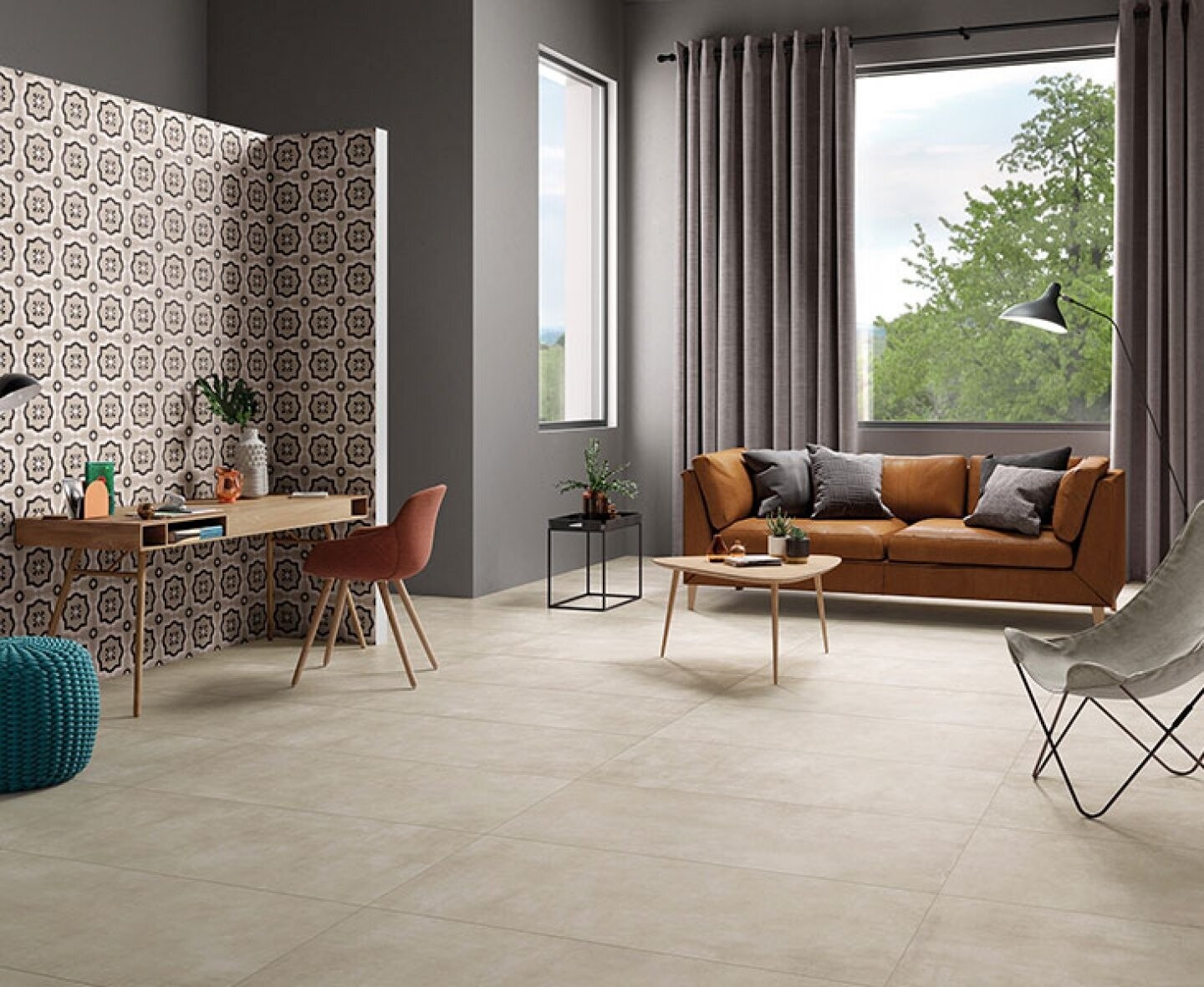Flow taupe rt 60x60