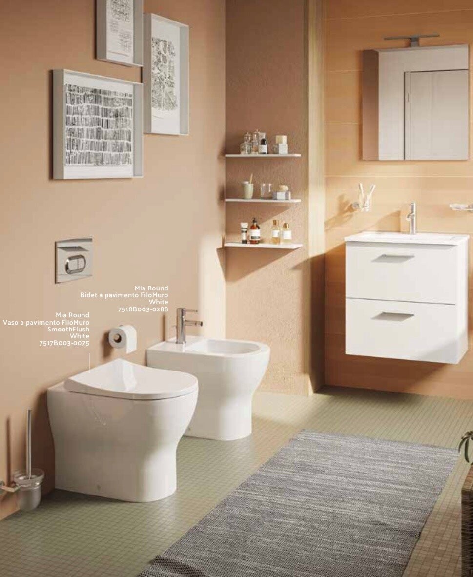 Mia Round Filomuro vaso e bidet