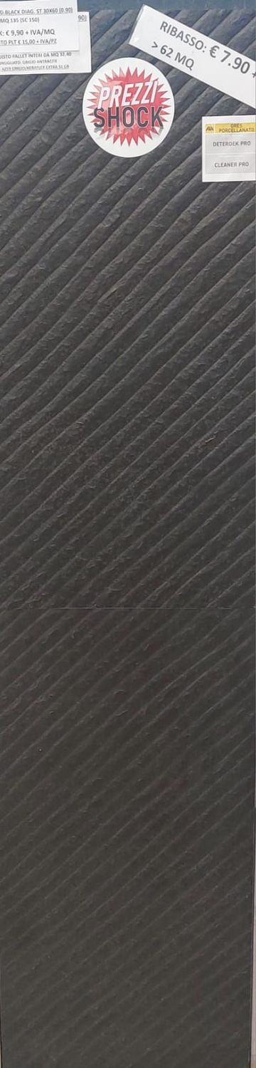 SQ. Shad Black Diag. 30x60