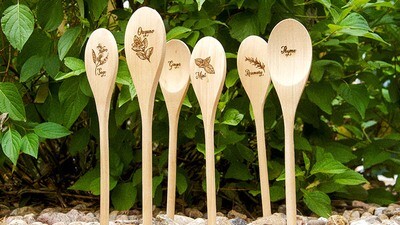 Garden Marker Wooden Spoons (6)