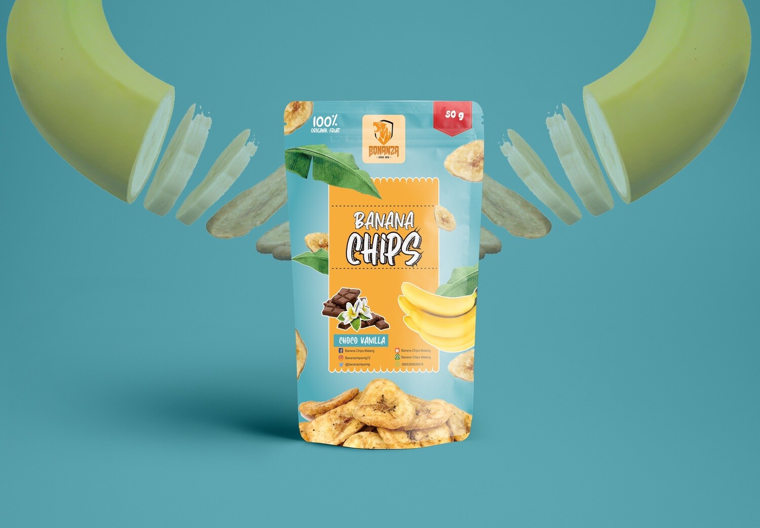 Banana Chips Choco Vanilla 150 gr