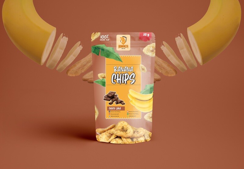 Banana Chips Choco Lava 150 gr