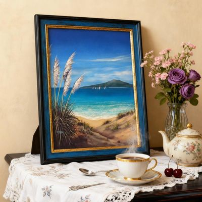 Oil - Learn use of oils, all the how to's + oil of beach scene