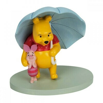 Winnie The Pooh - Magical Moments Pooh and Piglet &quot;Umbrella Together&quot; Figurine