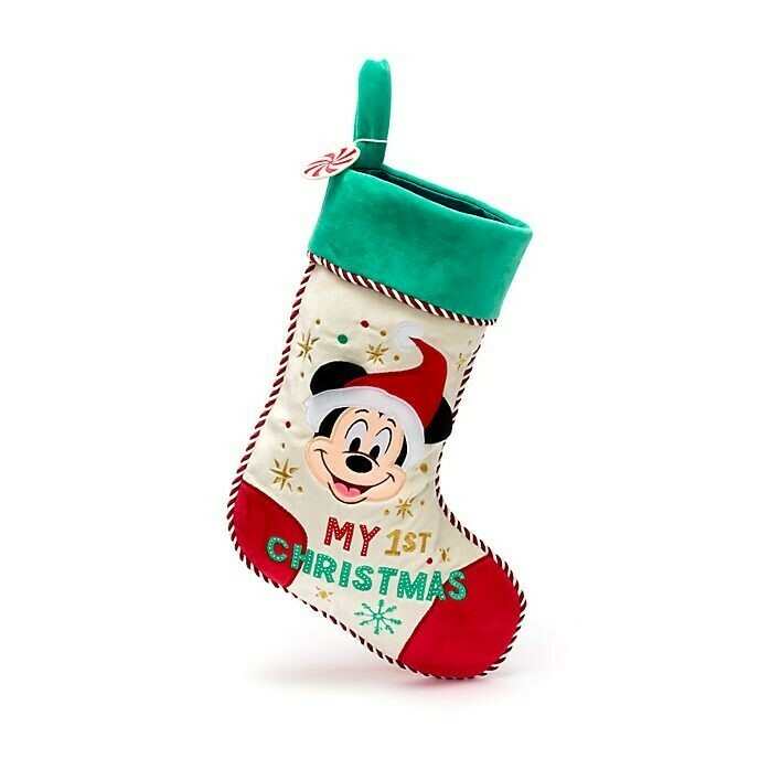 Mickey Mouse ''My 1st Christmas'' Holiday Stocking for Baby
