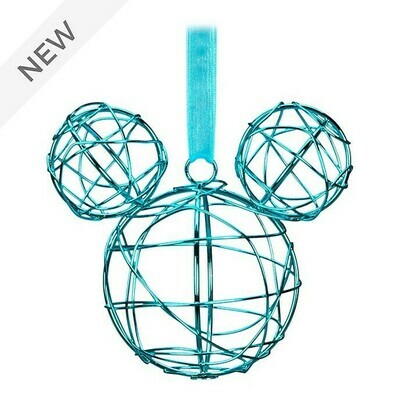 Disneyland Paris Mickey Mouse Blue Metal Hanging Ornament