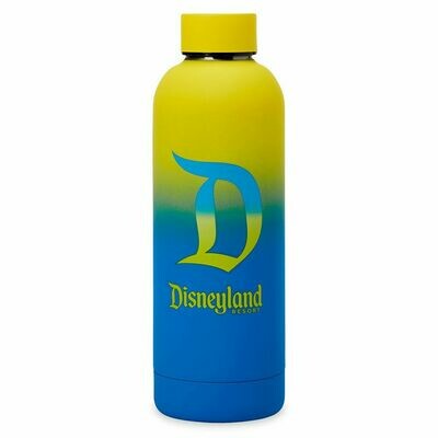 Disneyland Logo Neon Stainless Steel Water Bottle
