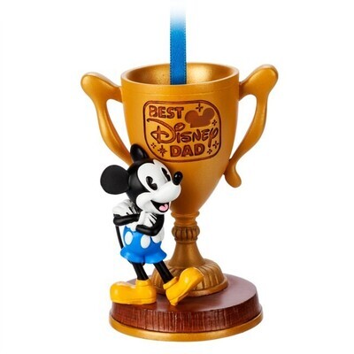 Mickey Mouse &#39;&#39;Best Disney Dad&#39;&#39; Figural Ornament